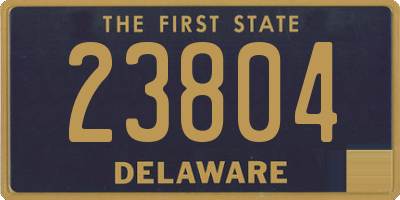 DE license plate 23804