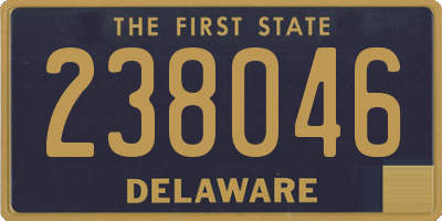 DE license plate 238046