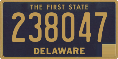 DE license plate 238047