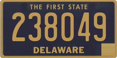 DE license plate 238049