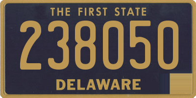 DE license plate 238050