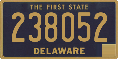 DE license plate 238052