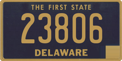 DE license plate 23806