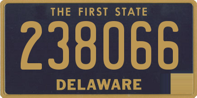 DE license plate 238066