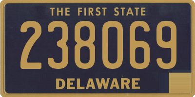 DE license plate 238069