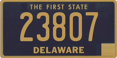 DE license plate 23807