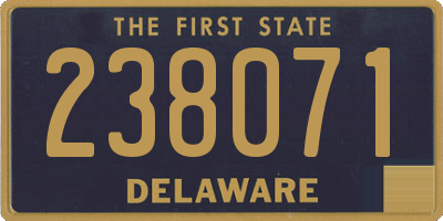 DE license plate 238071