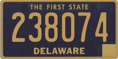 DE license plate 238074