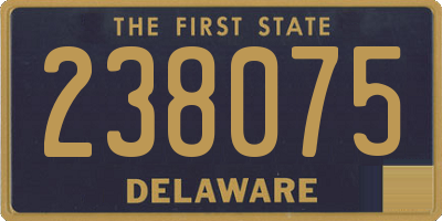 DE license plate 238075