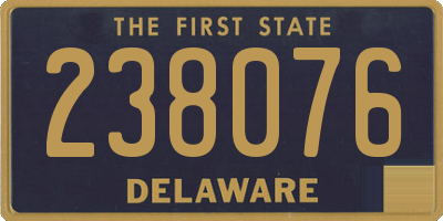 DE license plate 238076