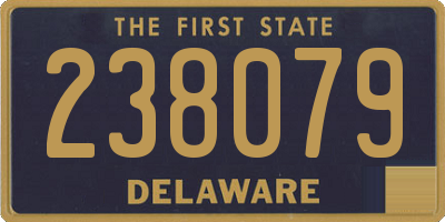 DE license plate 238079