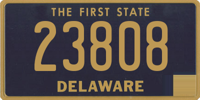 DE license plate 23808