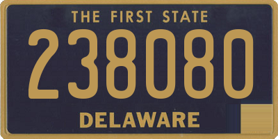 DE license plate 238080
