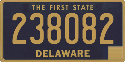 DE license plate 238082