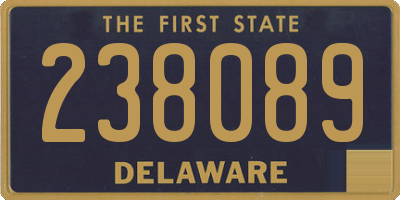 DE license plate 238089