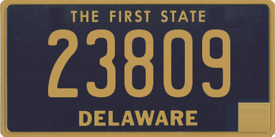 DE license plate 23809