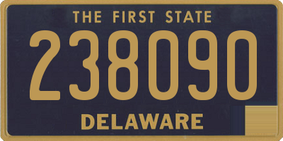 DE license plate 238090