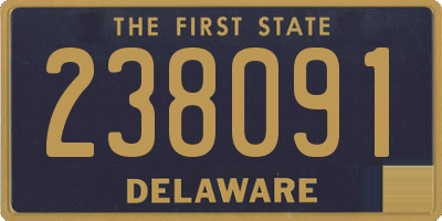 DE license plate 238091