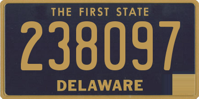 DE license plate 238097