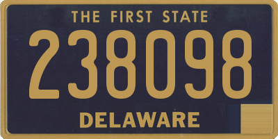 DE license plate 238098