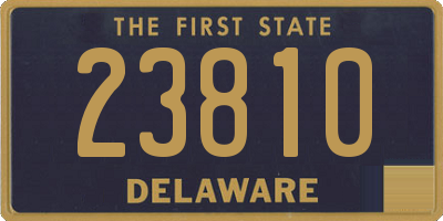 DE license plate 23810
