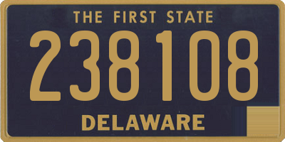 DE license plate 238108