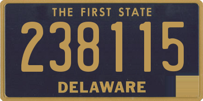 DE license plate 238115