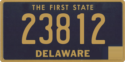 DE license plate 23812