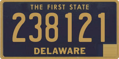 DE license plate 238121