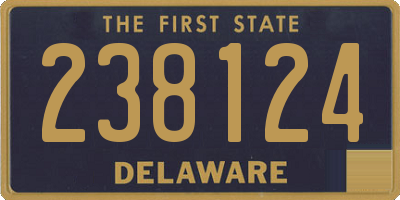 DE license plate 238124