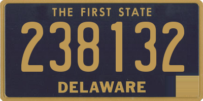 DE license plate 238132