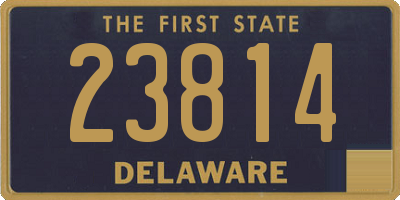 DE license plate 23814