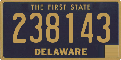 DE license plate 238143
