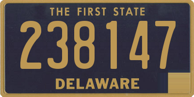 DE license plate 238147