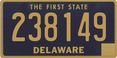DE license plate 238149