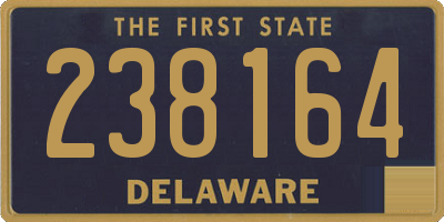 DE license plate 238164