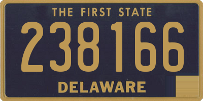 DE license plate 238166