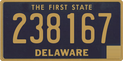 DE license plate 238167