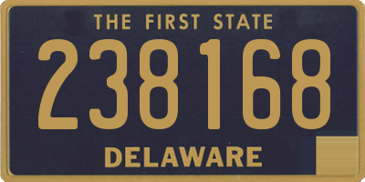 DE license plate 238168