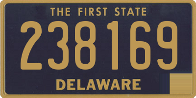 DE license plate 238169