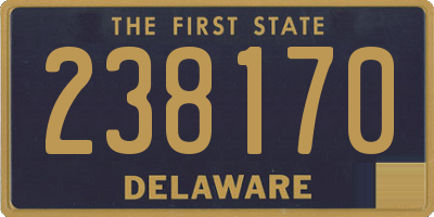 DE license plate 238170