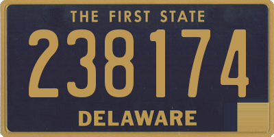 DE license plate 238174