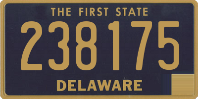 DE license plate 238175