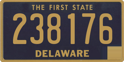 DE license plate 238176