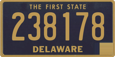 DE license plate 238178