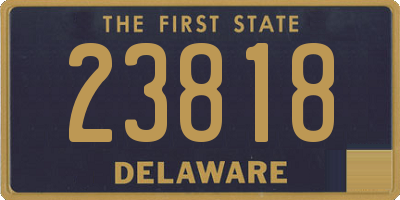 DE license plate 23818