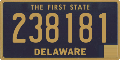 DE license plate 238181