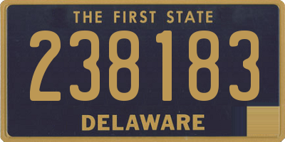 DE license plate 238183