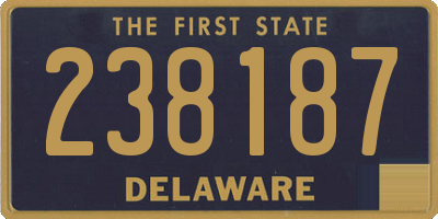 DE license plate 238187