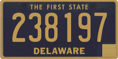 DE license plate 238197
